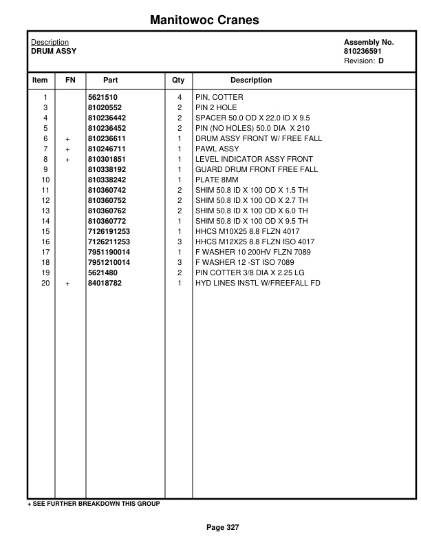 Manitowoc MLC165-1 Crane Parts Manual 91651101 2018 2 Manitowoc MLC165-1 Crane Parts Manual 91651101 2018-2