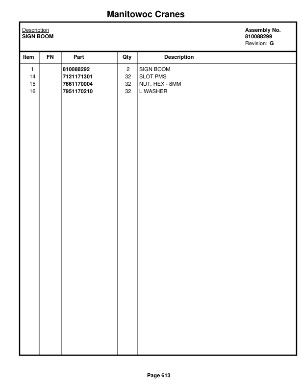 Manitowoc MLC165-1 Crane Parts Manual 91651111 2018 3 Manitowoc MLC165-1 Crane Parts Manual 91651111 2018-3