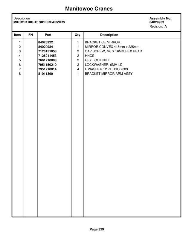 Manitowoc MLC165-1 Crane Parts Manual 91651118 2020 2 Manitowoc MLC165-1 Crane Parts Manual 91651118 2020-2