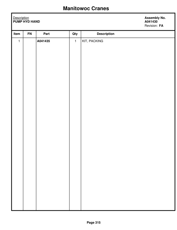 Manitowoc MLC165-1 Crane Parts Manual 91651120 2021 2 Manitowoc MLC165-1 Crane Parts Manual 91651120 2021-2