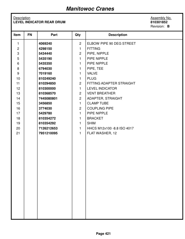 Manitowoc MLC165 Crane Parts Manual 91651103 2015 2 Manitowoc MLC165 Crane Parts Manual 91651103 2015-2