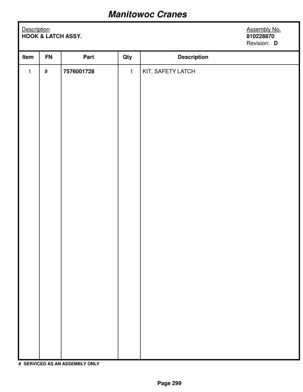 Manitowoc MLC165 Crane Parts Manual 91651106 2015 2 Manitowoc MLC165 Crane Parts Manual 91651106 2015-2