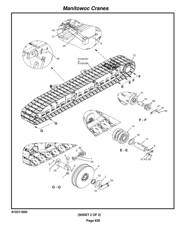 Manitowoc MLC300 Crane Parts Manual 3001069 2018-3