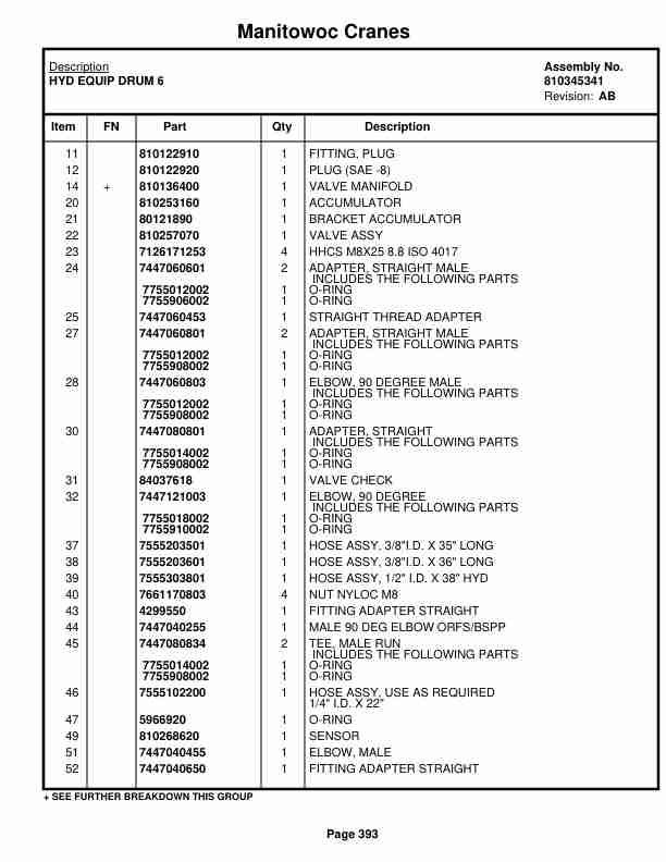 Manitowoc MLC300 Crane Parts Manual 3001145 2023 2 Manitowoc MLC300 Crane Parts Manual 3001145 2023-2