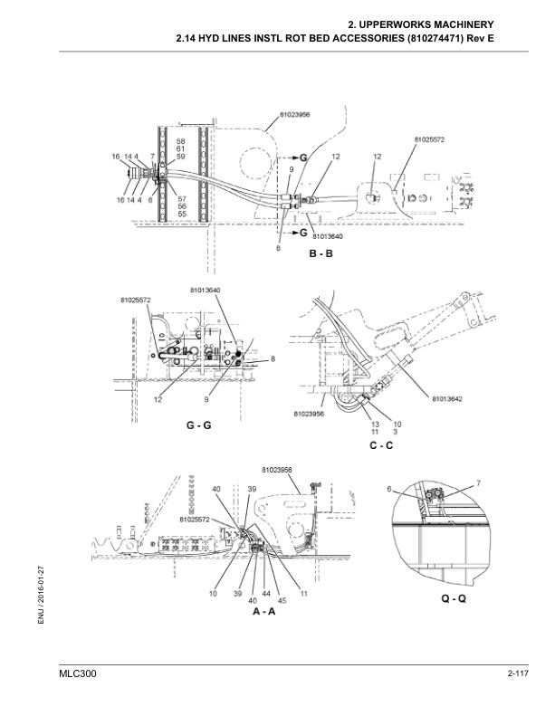 Alternative view of Manitowoc MLC300 Crane Parts Manual 605172 2016