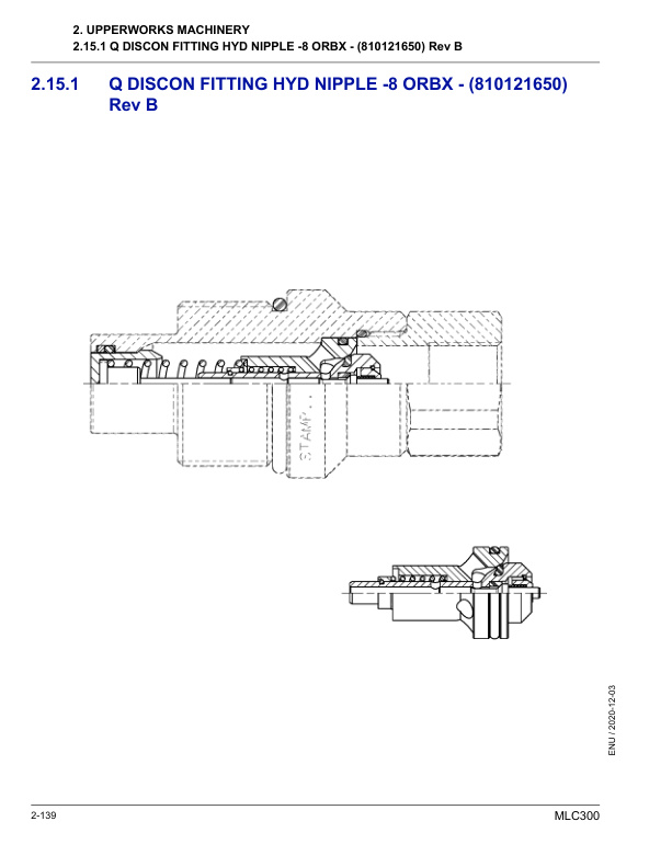 Alternative view of Manitowoc MLC300 Crane Parts Manual 605174 2020