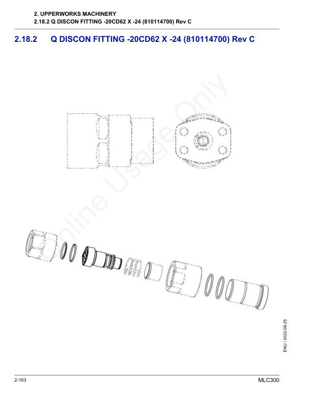 Alternative view of Manitowoc MLC300 Crane Parts Manual 605559 2022