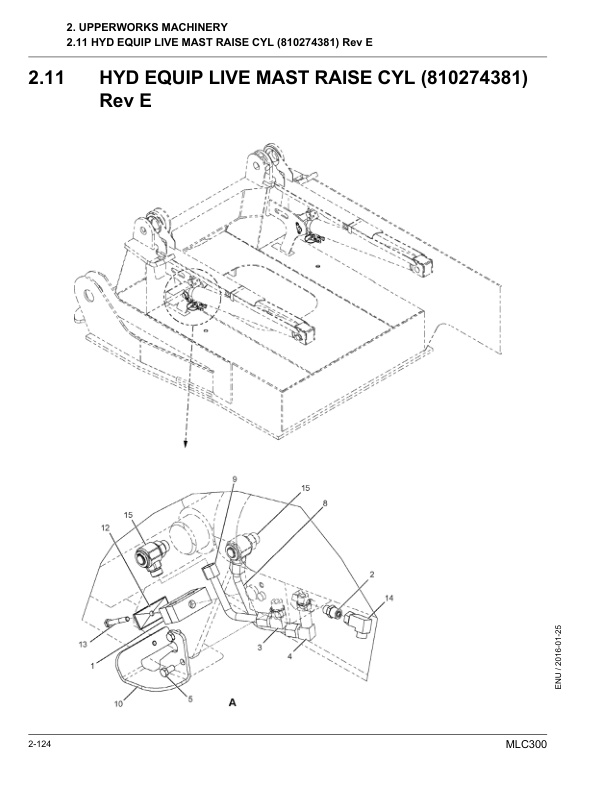 Alternative view of Manitowoc MLC300 Crane Parts Manual 605779 2016