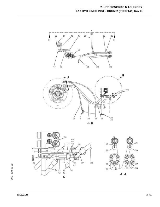 Alternative view of Manitowoc MLC300 Crane Parts Manual 605818 2016