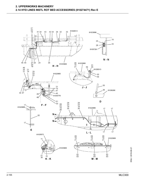 Alternative view of Manitowoc MLC300 Crane Parts Manual 605820 2016