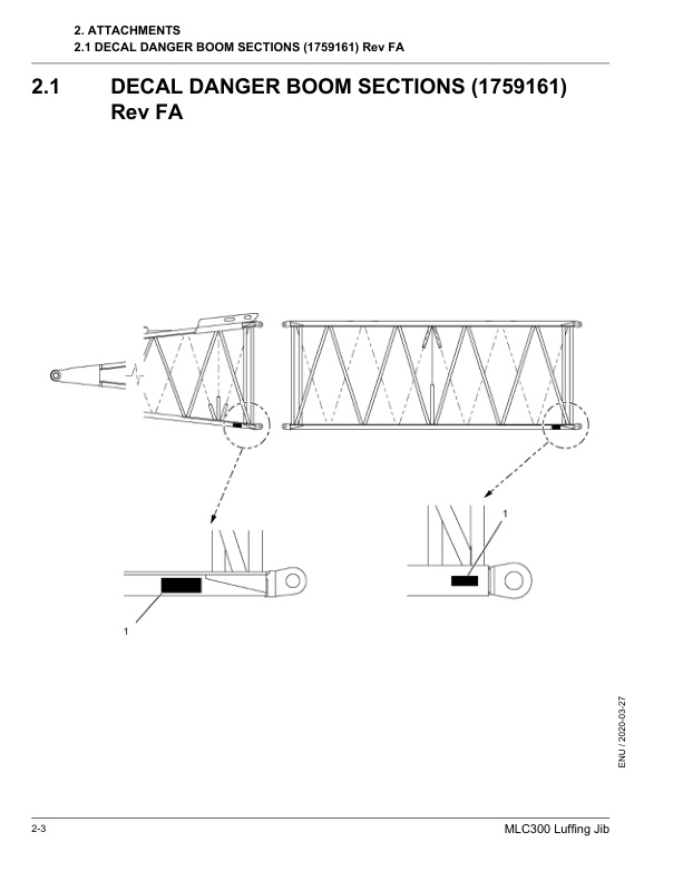 Alternative view of Manitowoc MLC300 Crane Parts Manual 605822 2020