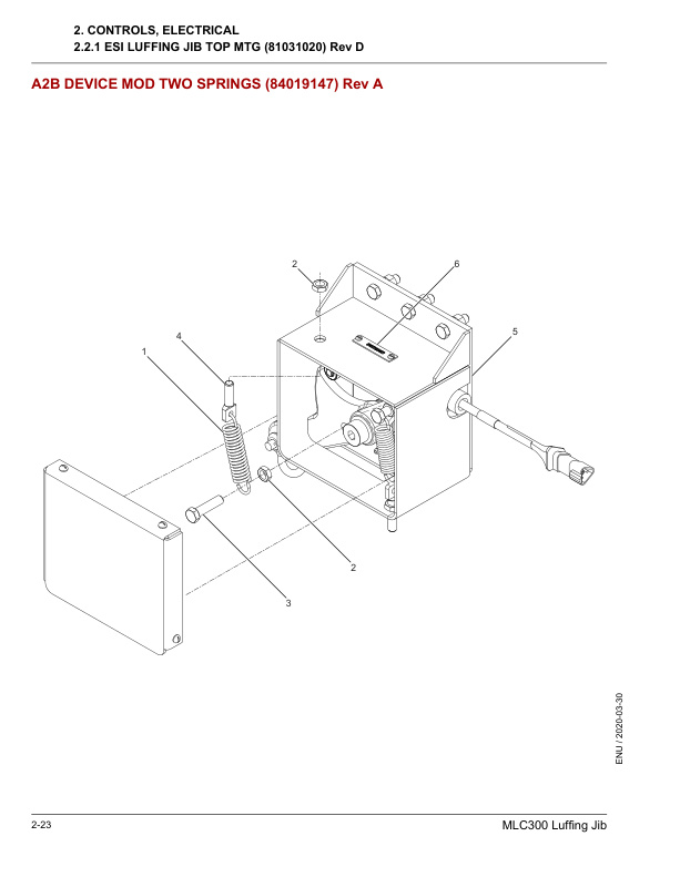 Alternative view of Manitowoc MLC300 Crane Parts Manual 605954 2020