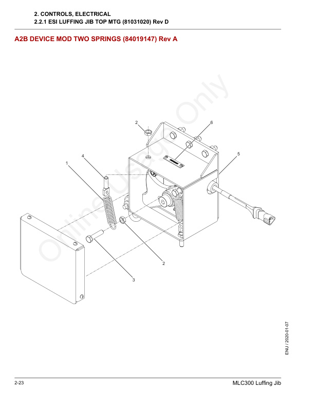 Alternative view of Manitowoc MLC300 Crane Parts Manual 606167 2020