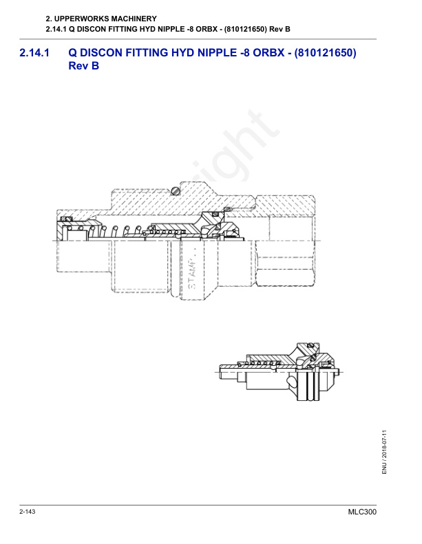 Alternative view of Manitowoc MLC300 Crane Parts Manual 606648 2018