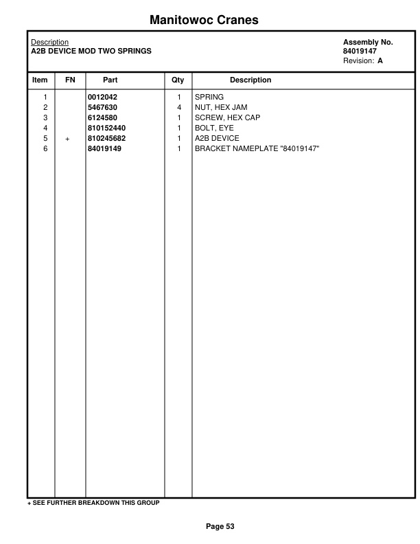 Manitowoc MLC300 LUFF Crane Parts Manual 3005034 2020 2 Manitowoc MLC300 LUFF Crane Parts Manual 3005034 2020-2