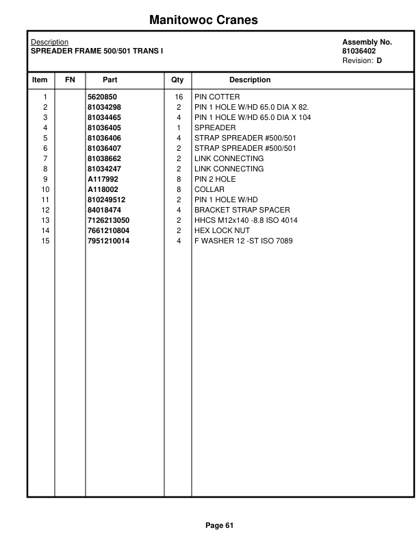 Manitowoc MLC300 LUFF Crane Parts Manual 3005035 2020 2 Manitowoc MLC300 LUFF Crane Parts Manual 3005035 2020-2