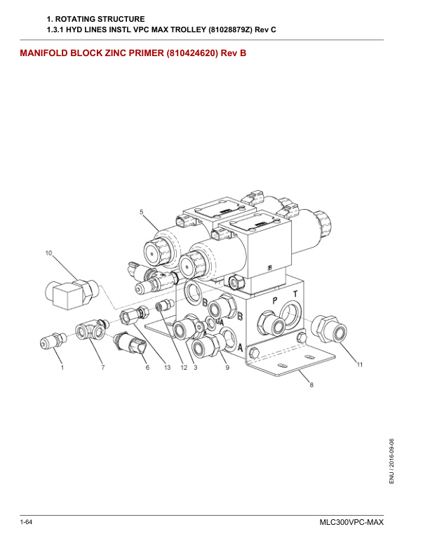 Alternative view of Manitowoc MLC300VPC-MAX Crane Parts Manual 605799 2016