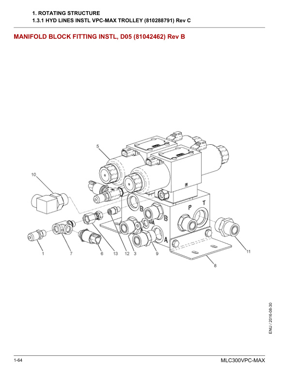 Alternative view of Manitowoc MLC300VPC-MAX Crane Parts Manual 605826 2016