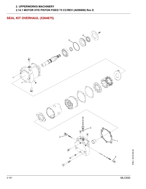 Alternative view of Manitowoc MLC650 Crane Parts Manual 605514 2016