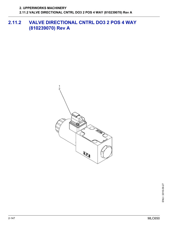Alternative view of Manitowoc MLC650 Crane Parts Manual 605679 2016