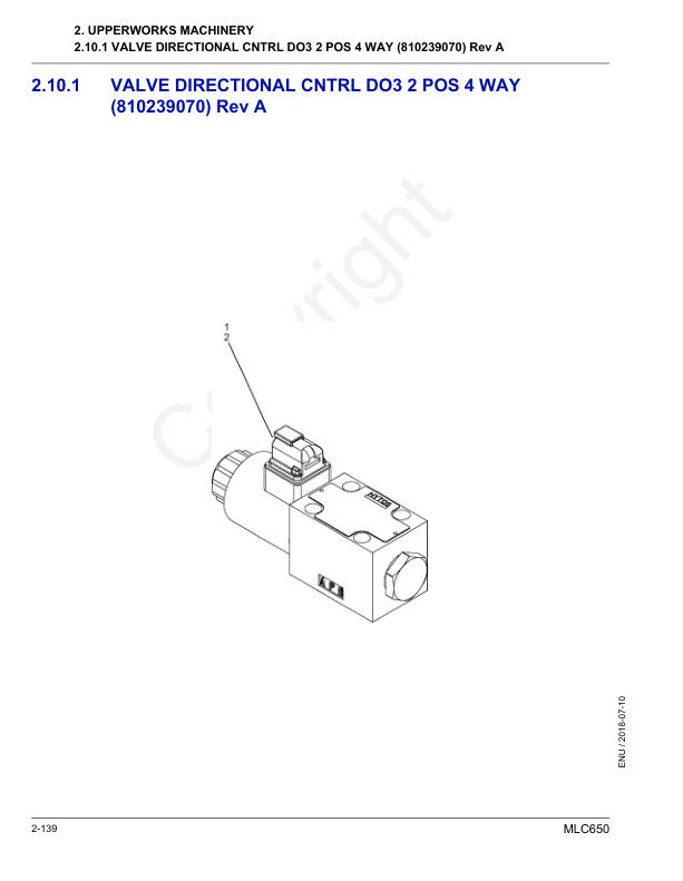 Alternative view of Manitowoc MLC650 Crane Parts Manual 607910 2018