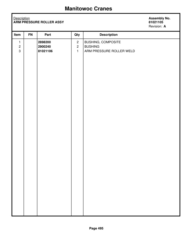 Manitowoc MLC650 Crane Parts Manual 6501027 2018 2 Manitowoc MLC650 Crane Parts Manual 6501027 2018-2