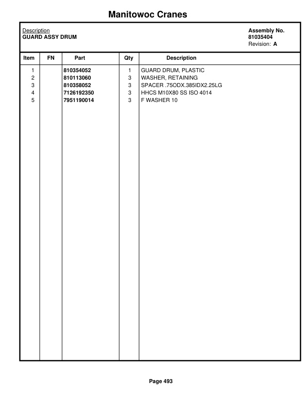 Manitowoc MLC650 Crane Parts Manual 6501038 2021 2 Manitowoc MLC650 Crane Parts Manual 6501038 2021-2