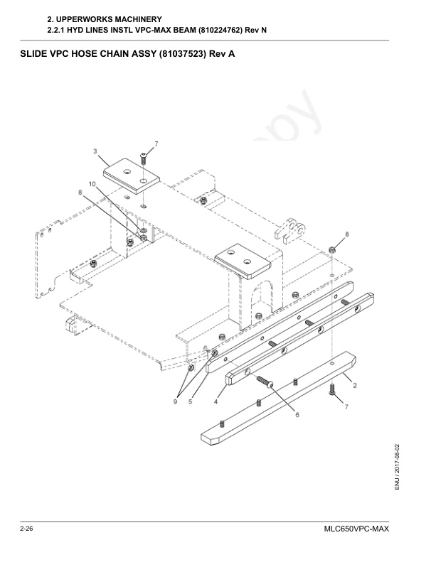 Alternative view of Manitowoc MLC650VPC-MAX Crane Parts Manual 606362 2017