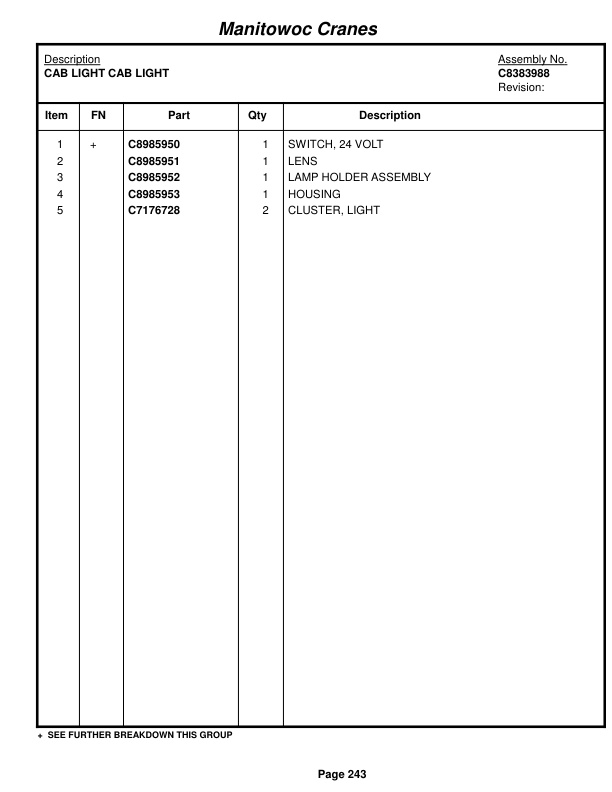 Grove RT630 Crane Parts Manual 47070 2017 2 Grove RT630 Crane Parts Manual 47070 2017-2