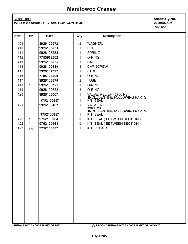 Grove RT630C Crane Parts Manual 79120 2020 2 Grove RT630C Crane Parts Manual 79120 2020-2