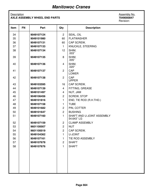 Grove RT635C Crane Parts Manual 77227 2009 3 Grove RT635C Crane Parts Manual 77227 2009-3
