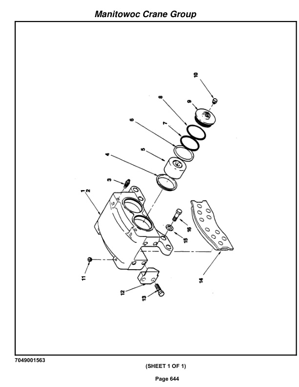 Grove RT635C Crane Parts Manual 77462 2006-3