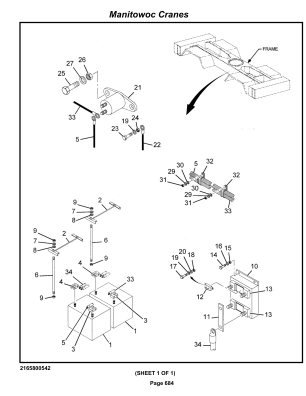 Grove RT635C Crane Parts Manual 83183 2021-3