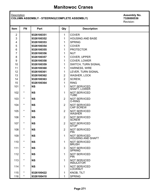 Grove RT635C Crane Parts Manual 83222 2022 2 Grove RT635C Crane Parts Manual 83222 2022-2