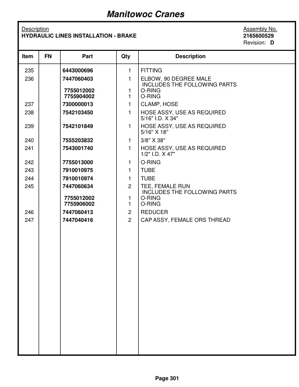 Grove RT635C Crane Parts Manual 83934 2017 2 Grove RT635C Crane Parts Manual 83934 2017-2