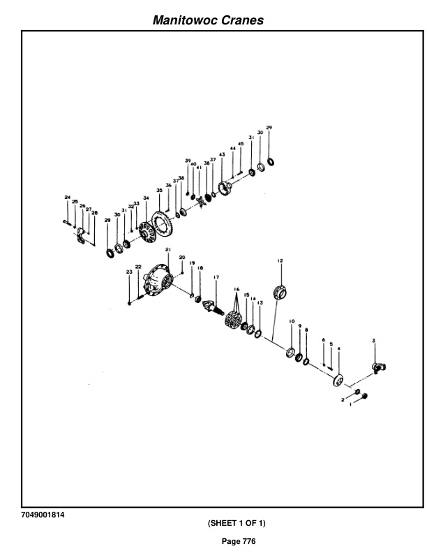 Grove RT635C Crane Parts Manual 84322 2009-3