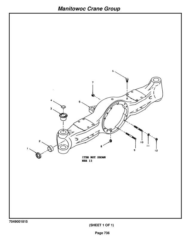 Grove RT635C Crane Parts Manual 87031 2005-3