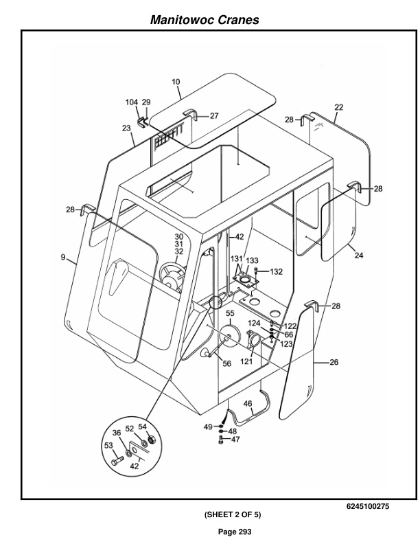 Grove RT640E Crane Parts Manual 221254 2014-2