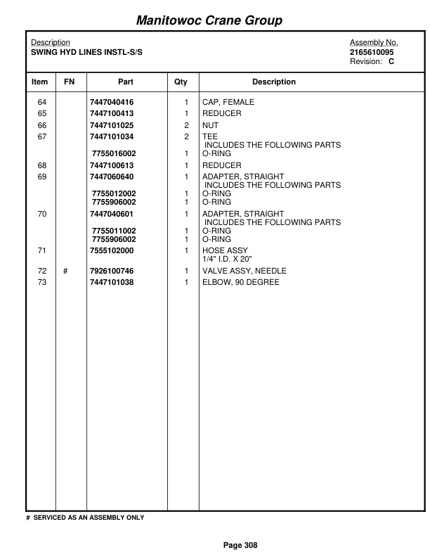 Grove RT640E Crane Parts Manual 225493 2006 2 Grove RT640E Crane Parts Manual 225493 2006-2