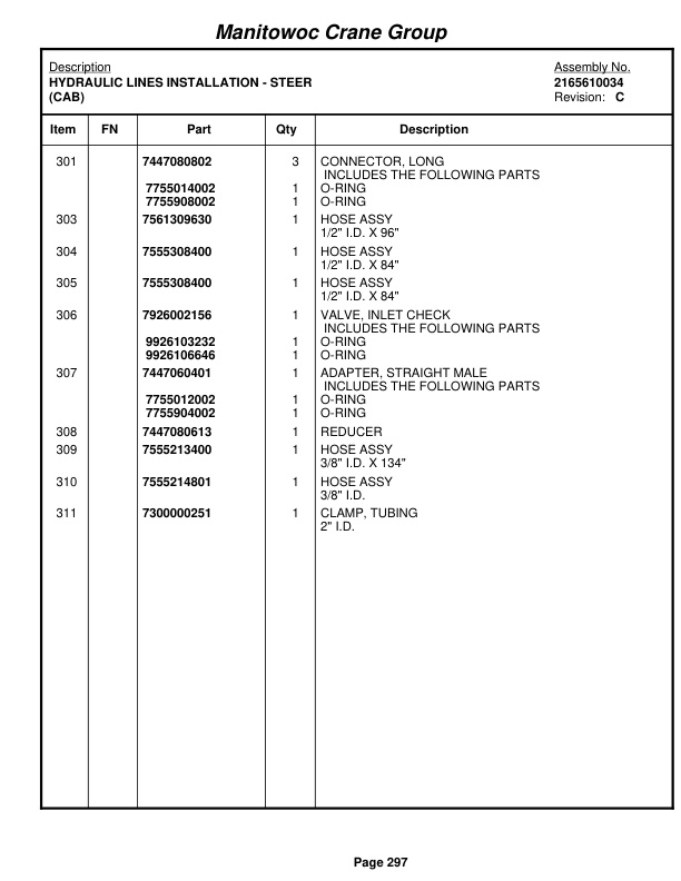 Grove RT640E Crane Parts Manual 225500 2006 2 Grove RT640E Crane Parts Manual 225500 2006-2