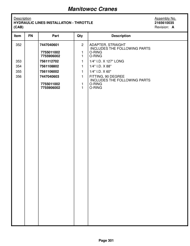 Grove RT650E Crane Parts Manual 221603 2014 2 Grove RT650E Crane Parts Manual 221603 2014-2