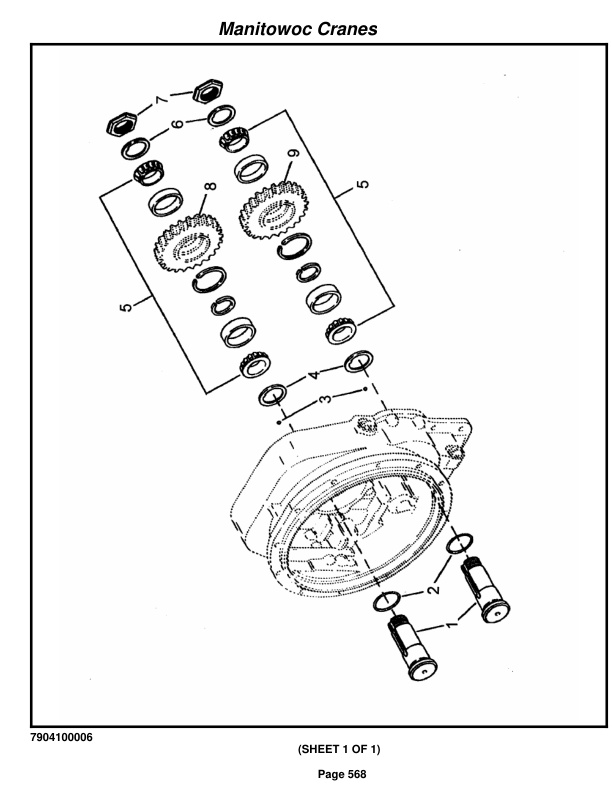 Grove RT650E Crane Parts Manual 221764 2014 3 Grove RT650E Crane Parts Manual 221764 2014-3