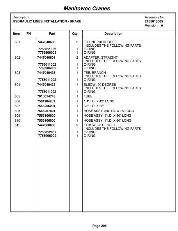 Grove RT650E Crane Parts Manual 222974 2015 2 Grove RT650E Crane Parts Manual 222974 2015-2