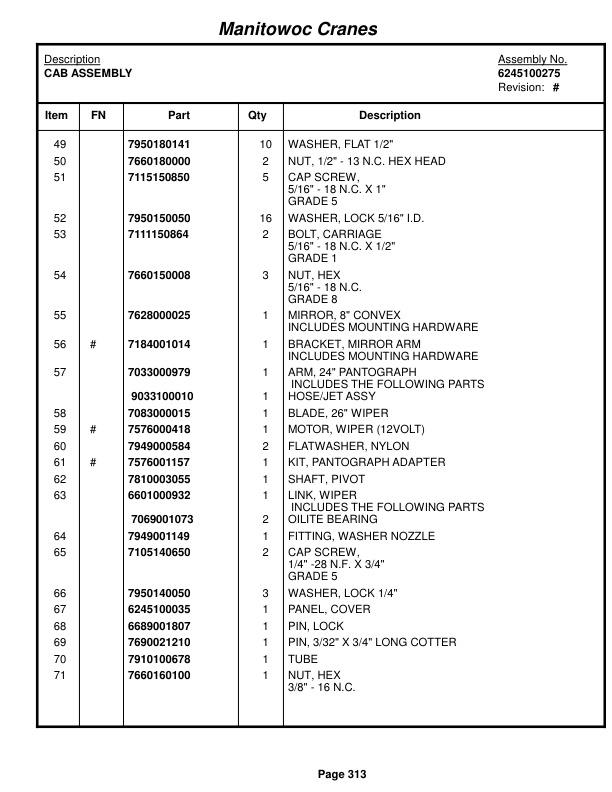 Grove RT650E Crane Parts Manual 223192 2015 2 Grove RT650E Crane Parts Manual 223192 2015-2