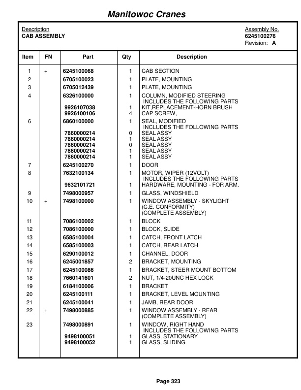 Grove RT650E Crane Parts Manual 223472 2015 2 Grove RT650E Crane Parts Manual 223472 2015-2