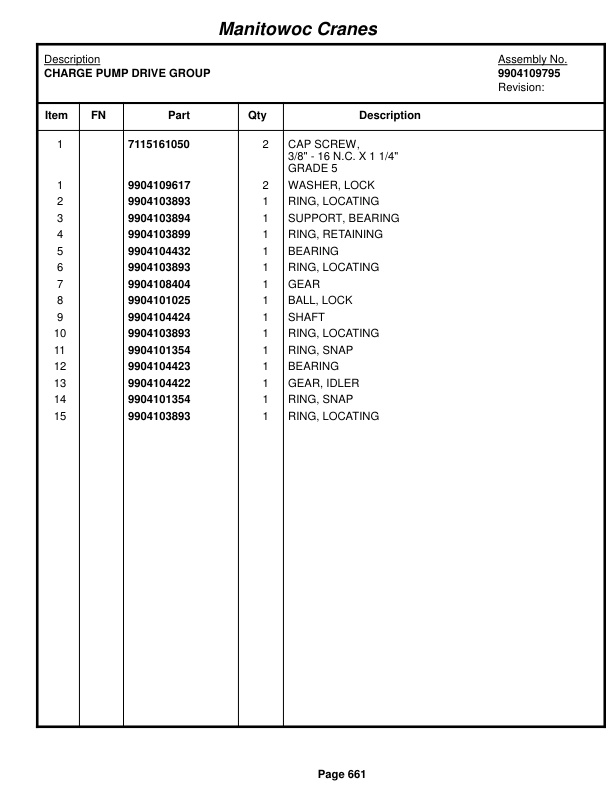 Grove RT650E Crane Parts Manual 223472 2015 3 Grove RT650E Crane Parts Manual 223472 2015-3