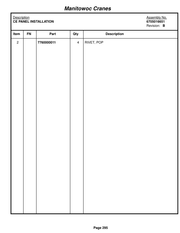 Grove RT650E Crane Parts Manual 223874 2015 2 Grove RT650E Crane Parts Manual 223874 2015-2