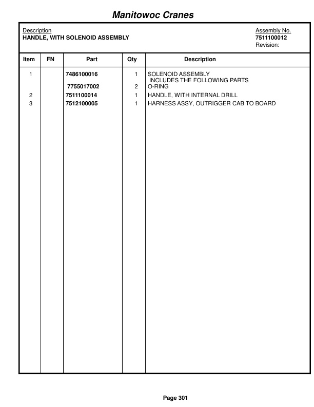 Grove RT650E Crane Parts Manual 224291 2015 2 Grove RT650E Crane Parts Manual 224291 2015-2