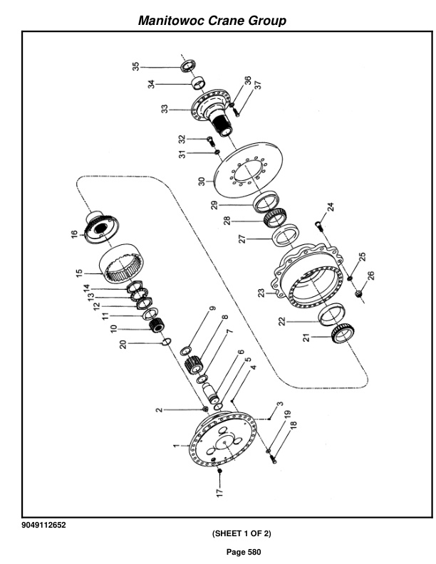 Grove RT650E Crane Parts Manual 224445 2005 3 Grove RT650E Crane Parts Manual 224445 2005-3