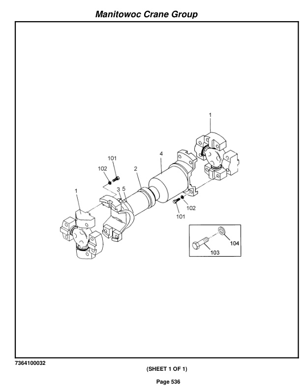 Grove RT650E Crane Parts Manual 225305 2006 3 Grove RT650E Crane Parts Manual 225305 2006-3